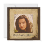 Vintage Parchment Paper Photo Graduation Invitations
