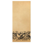 Vintage Parchment Wedding Program rack cards