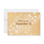 Vintage Parchment White Vine RSVP with envelopes Announcements