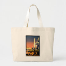 Vintage Paris Canvas Bag