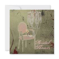 Vintage Paris Chic  Bridal Shower Invitation