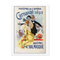 Vintage Paris Opera Theatre Carnival 1892