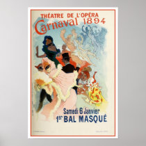 Vintage Paris Opera Theatre Carnival 1894