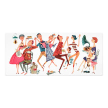 Vintage Party Illustration Invitation