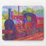 Vintage Passenger Steam Train Art Mousepad