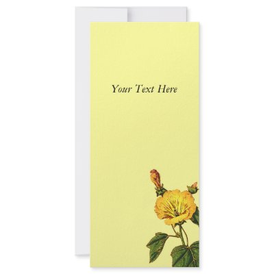 Vintage Passion Flower Personalized Rack Card by samack