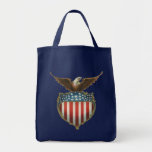 Vintage Patriotic American Flag and Bald Eagle Bags