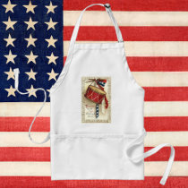 Vintage Patriotic Drum and Musical Notes Aprons