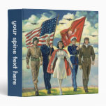 Vintage Patriotic, Military Personnel Binders