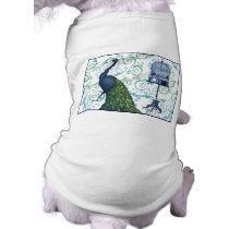 Vintage Peacock & Cage Dog T-shirt
