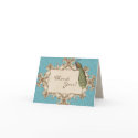 Vintage Peacock & Etchings Wedding Thank You Notes cards