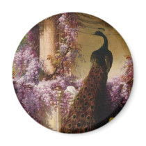 Vintage Peacock Magnet