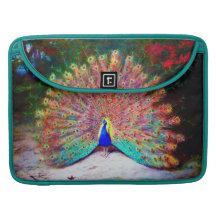Vintage Peacock Painting MacBook Pro Sleeves