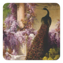 Vintage Peacock Stickers