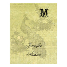Vintage Peacock Wedding RSVP Card Personalized Announcements