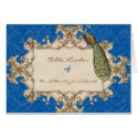 Vintage Peacock Wedding Table Number Seating Cards