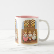 Vintage Pease Porridge Hot Childrens Nursery Rhyme Mug