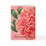 Vintage Peony / Vintage Pfingstrose Invitation cards