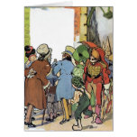 Vintage- people looking at board (blank) cards