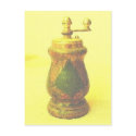 Vintage Pepper Grinder Postcard