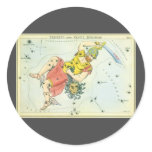 Vintage Perseus and Caput Medusa stickers