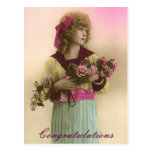 Vintage Photo Congratulations Post Card