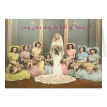 Vintage Photo Wedding card Bible verse