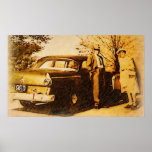 Vintage Photograph - Sunday Drivers posters