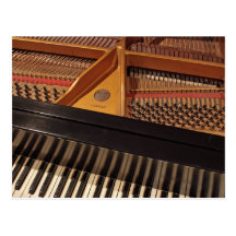 Vintage Piano Postcard