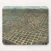 Vintage Pictorial Map of Atlanta (1871) Mouse Pad