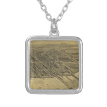 Vintage Pictorial Map of Coney Island (1906) Personalized Necklace