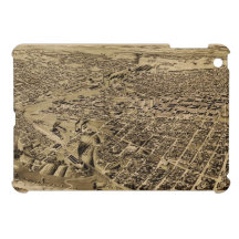 Vintage Pictorial Map of Fort Worth TX (1891) iPad Mini Covers