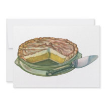 Vintage Pie; Lemon Meringue Personalized Invitation