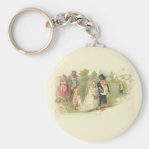 Vintage Pigs Wedding Key Chains
