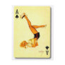 vintage pin up ace post card