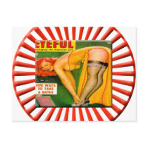 Vintage Pin Up Girl Postcard