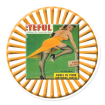 Vintage Pin Up Girl Sticker