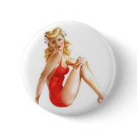 vintage pin up red buttons