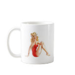 vintage pin up red mugs