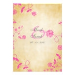 Vintage Pink Field Flowers II Buttercup Invitation