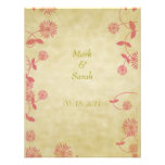 Vintage Pink Field Flowers IV RSVP Custom Invitation