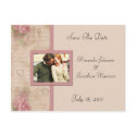 Vintage Pink Lilacs Save The Date postcards