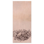 Vintage Pink Lovebirds Parchment Wedding Program rack cards