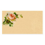 Vintage Pink Rose Business Profile Card Business Card Templates