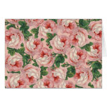Vintage Pink Roses Customizable Cards