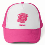 Vintage Pink Typewriter Trucker Hat