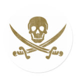 Vintage Pirate stickers