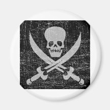 Vintage Pirate Symbol Magnets