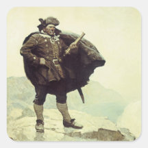 Vintage Pirates; Captain Bill Bones by NC Wyeth Stickers