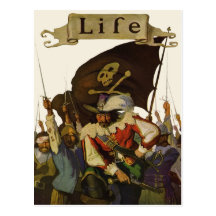 Vintage Pirates of Life 1921 Postcard